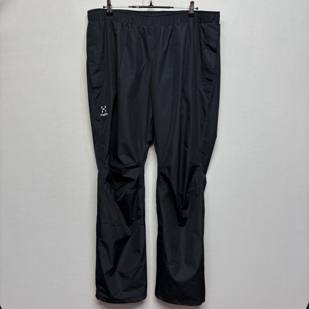 Haglofs Men XXL 2XL Waterproof Rain Shell Pants Hiking Outdoor Overpants C123 -9